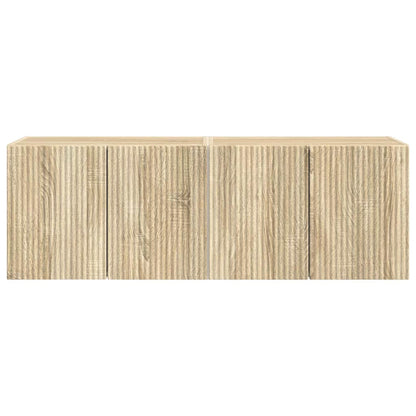 vidaXL TV-Wandschrank 2 pcs Sonoma-Eiche 59,5 x 31 x 40 cm