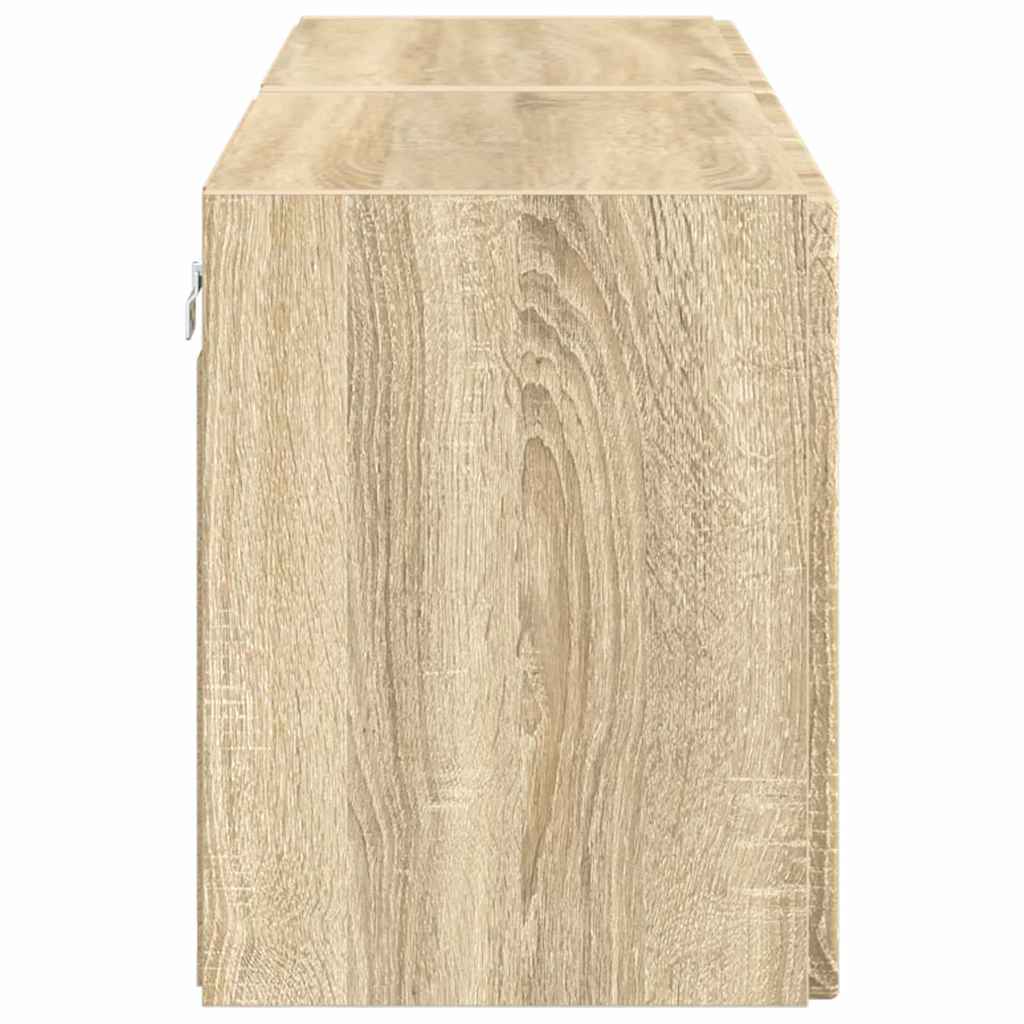 vidaXL TV-Wandschrank 2 pcs Sonoma-Eiche 59,5 x 31 x 40 cm