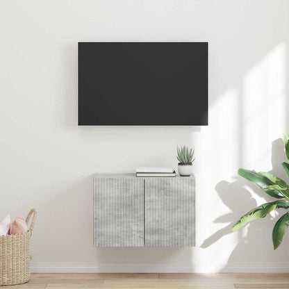 vidaXL TV-Wandschrank Beton Grau 59,5 x 31 x 40 cm Holzwerkstoff