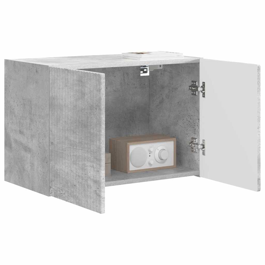 vidaXL TV-Wandschrank Beton Grau 59,5 x 31 x 40 cm Holzwerkstoff