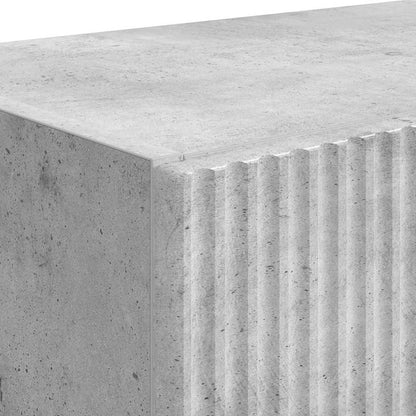 vidaXL TV-Wandschrank 2 pcs Beton Grau 59,5 x 31 x 40 cm Holzwerkstoff