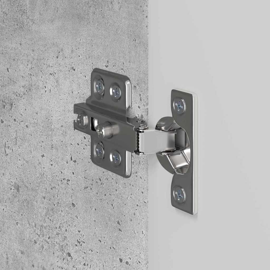vidaXL TV-Wandschrank 2 pcs Beton Grau 59,5 x 31 x 40 cm Holzwerkstoff