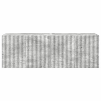 vidaXL TV-Wandschrank 2 pcs Beton Grau 59,5 x 31 x 40 cm Holzwerkstoff