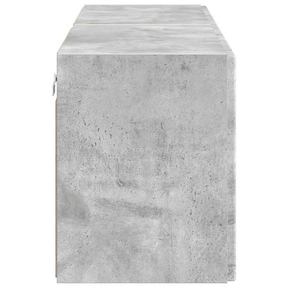 vidaXL TV-Wandschrank 2 pcs Beton Grau 59,5 x 31 x 40 cm Holzwerkstoff