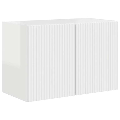 vidaXL TV-Wandschrank Hochglanz Weiß 59,5 x 31 x 40 cm Holzwerkstoff