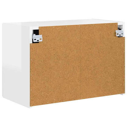 vidaXL TV-Wandschrank Hochglanz Weiß 59,5 x 31 x 40 cm Holzwerkstoff