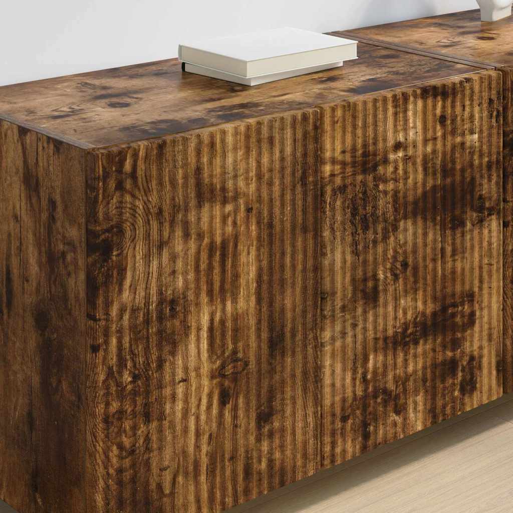 TV-Wandschrank Wandmontiert Geräucherte Eiche 59,5 x 31 x 40 cm