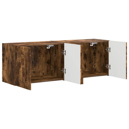 TV-Wandschrank 2 pcs Geräucherte Eiche 59,5 x 31 x 40 cm