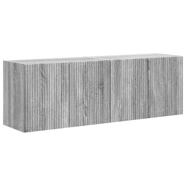 vidaXL TV-Wandschrank 2 pcs Graues Sonoma 59,5 x 31 x 40 cm