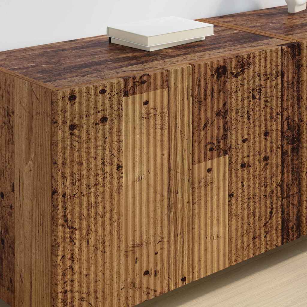 vidaXL TV-Wandschrank 2 pcs Altholz 59,5 x 31 x 40 cm Holzwerkstoff