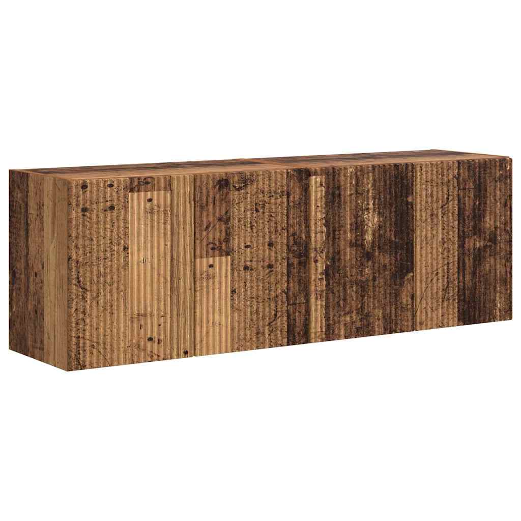 vidaXL TV-Wandschrank 2 pcs Altholz 59,5 x 31 x 40 cm Holzwerkstoff