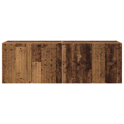 vidaXL TV-Wandschrank 2 pcs Altholz 59,5 x 31 x 40 cm Holzwerkstoff
