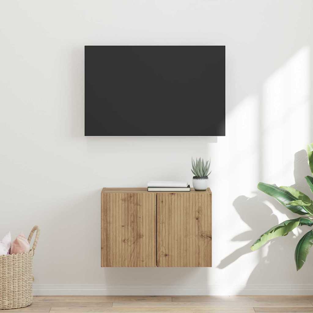 vidaXL TV-Wandschrank Artisan-Eiche 59,5 x 31 x 40 cm Holzwerkstoff