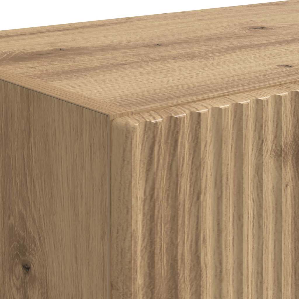 vidaXL TV-Wandschrank 2 pcs Artisan-Eiche 59,5 x 31 x 40 cm