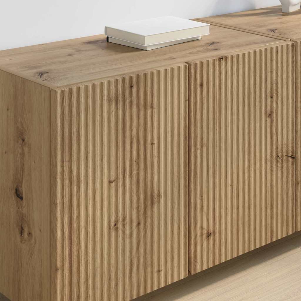 vidaXL TV-Wandschrank 2 pcs Artisan-Eiche 59,5 x 31 x 40 cm