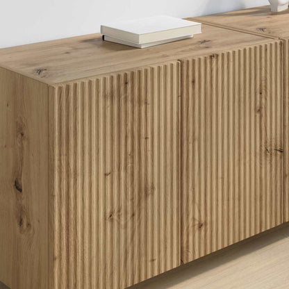 vidaXL TV-Wandschrank 2 pcs Artisan-Eiche 59,5 x 31 x 40 cm