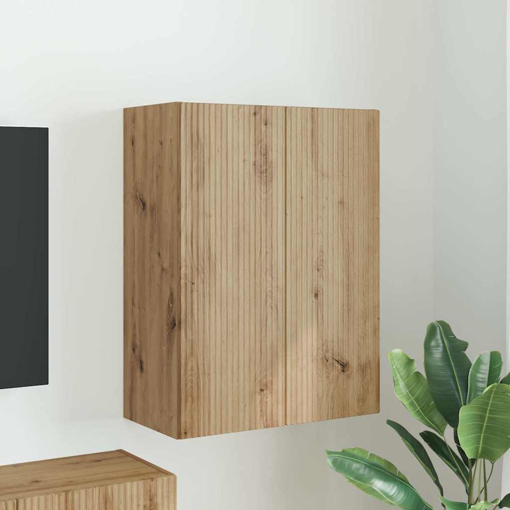 vidaXL TV-Wandschrank Weiß 59,5 x 31 x 60 cm Holzwerkstoff