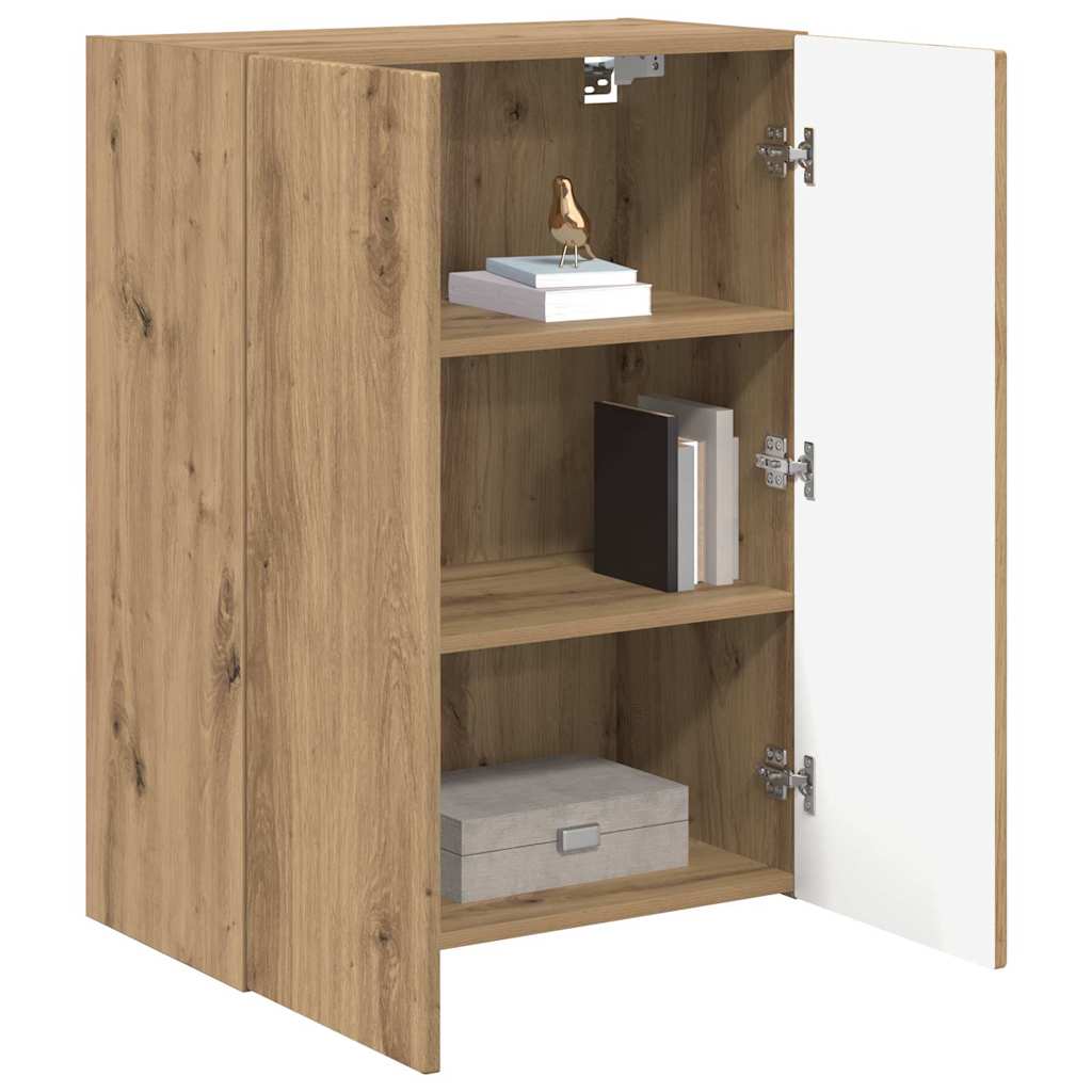 vidaXL TV-Wandschrank Weiß 59,5 x 31 x 60 cm Holzwerkstoff
