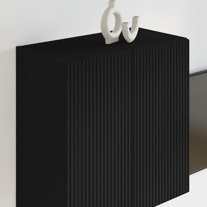 vidaXL TV-Wandschrank Schwarz 59,5 x 31 x 60 cm Holzwerkstoff