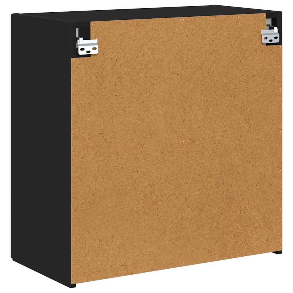 vidaXL TV-Wandschrank Schwarz 59,5 x 31 x 60 cm Holzwerkstoff