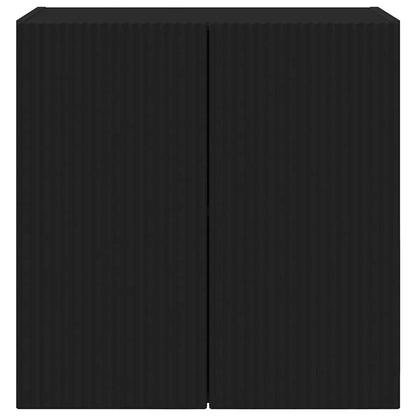 vidaXL TV-Wandschrank Schwarz 59,5 x 31 x 60 cm Holzwerkstoff