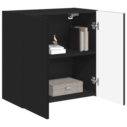 vidaXL TV-Wandschrank Schwarz 59,5 x 31 x 60 cm Holzwerkstoff