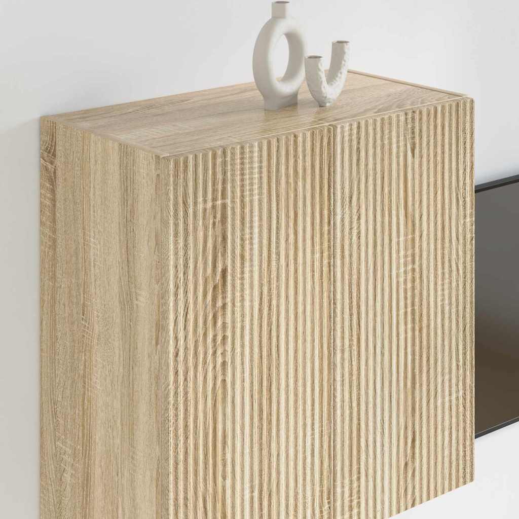 vidaXL TV-Wandschrank Sonoma-Eiche 59,5 x 31 x 60 cm Holzwerkstoff