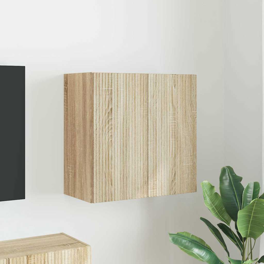 vidaXL TV-Wandschrank Sonoma-Eiche 59,5 x 31 x 60 cm Holzwerkstoff