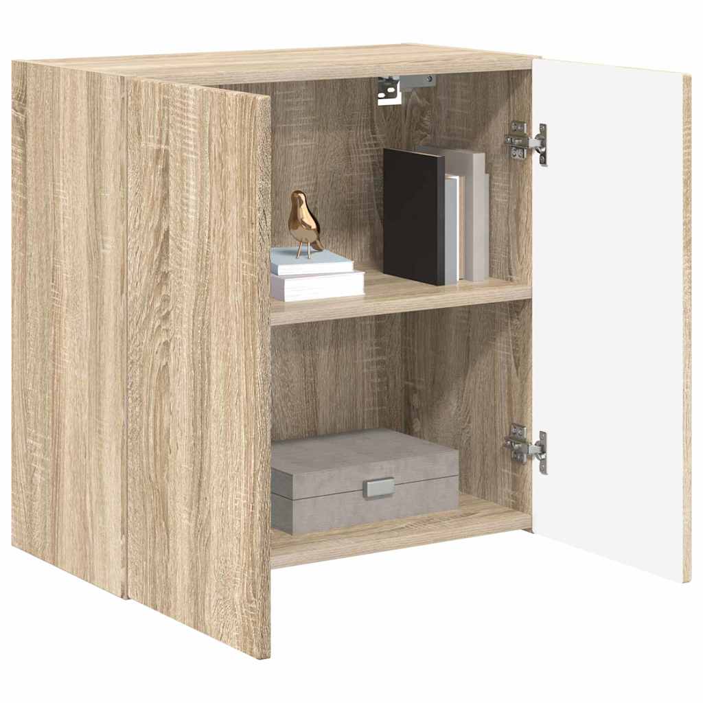 vidaXL TV-Wandschrank Sonoma-Eiche 59,5 x 31 x 60 cm Holzwerkstoff