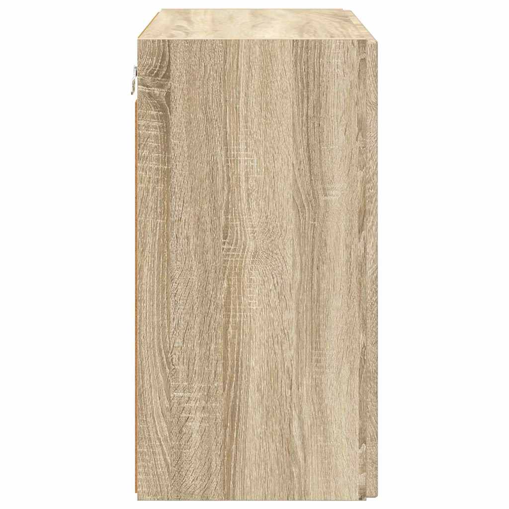 vidaXL TV-Wandschrank Sonoma-Eiche 59,5 x 31 x 60 cm Holzwerkstoff