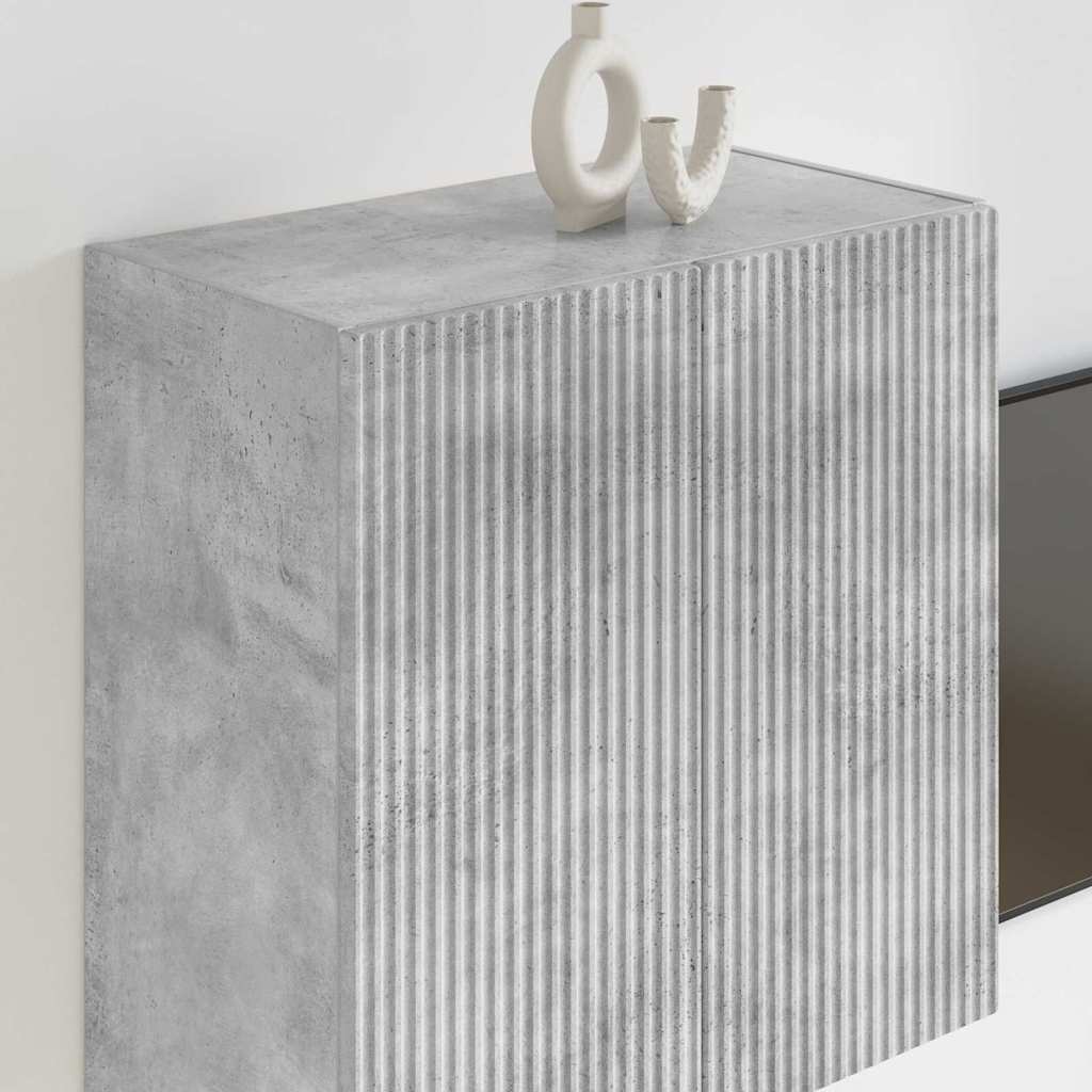 vidaXL TV-Wandschrank Beton Grau 59,5 x 31 x 60 cm Holzwerkstoff