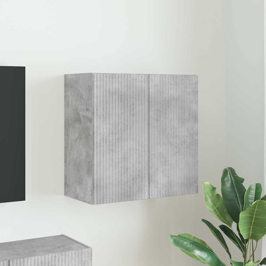 vidaXL TV-Wandschrank Beton Grau 59,5 x 31 x 60 cm Holzwerkstoff