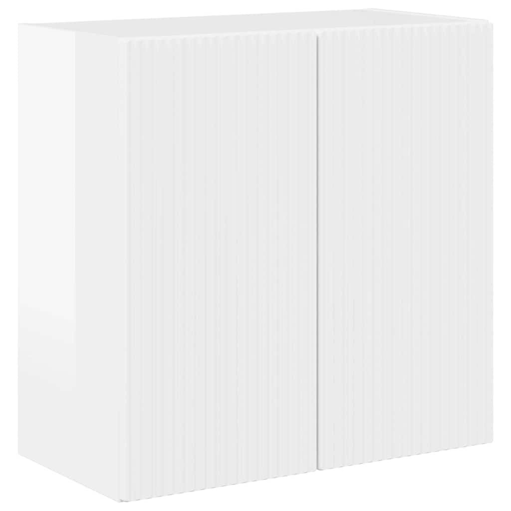 vidaXL TV-Wandschrank Hochglanz Weiß 59,5 x 31 x 60 cm Holzwerkstoff