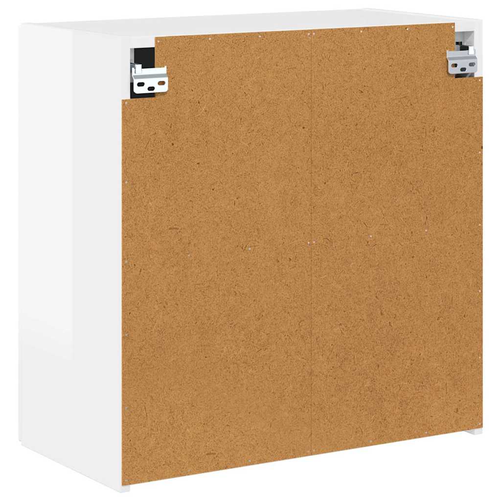 vidaXL TV-Wandschrank Hochglanz Weiß 59,5 x 31 x 60 cm Holzwerkstoff