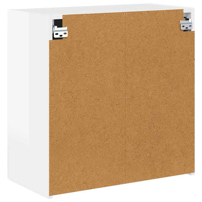 vidaXL TV-Wandschrank Hochglanz Weiß 59,5 x 31 x 60 cm Holzwerkstoff
