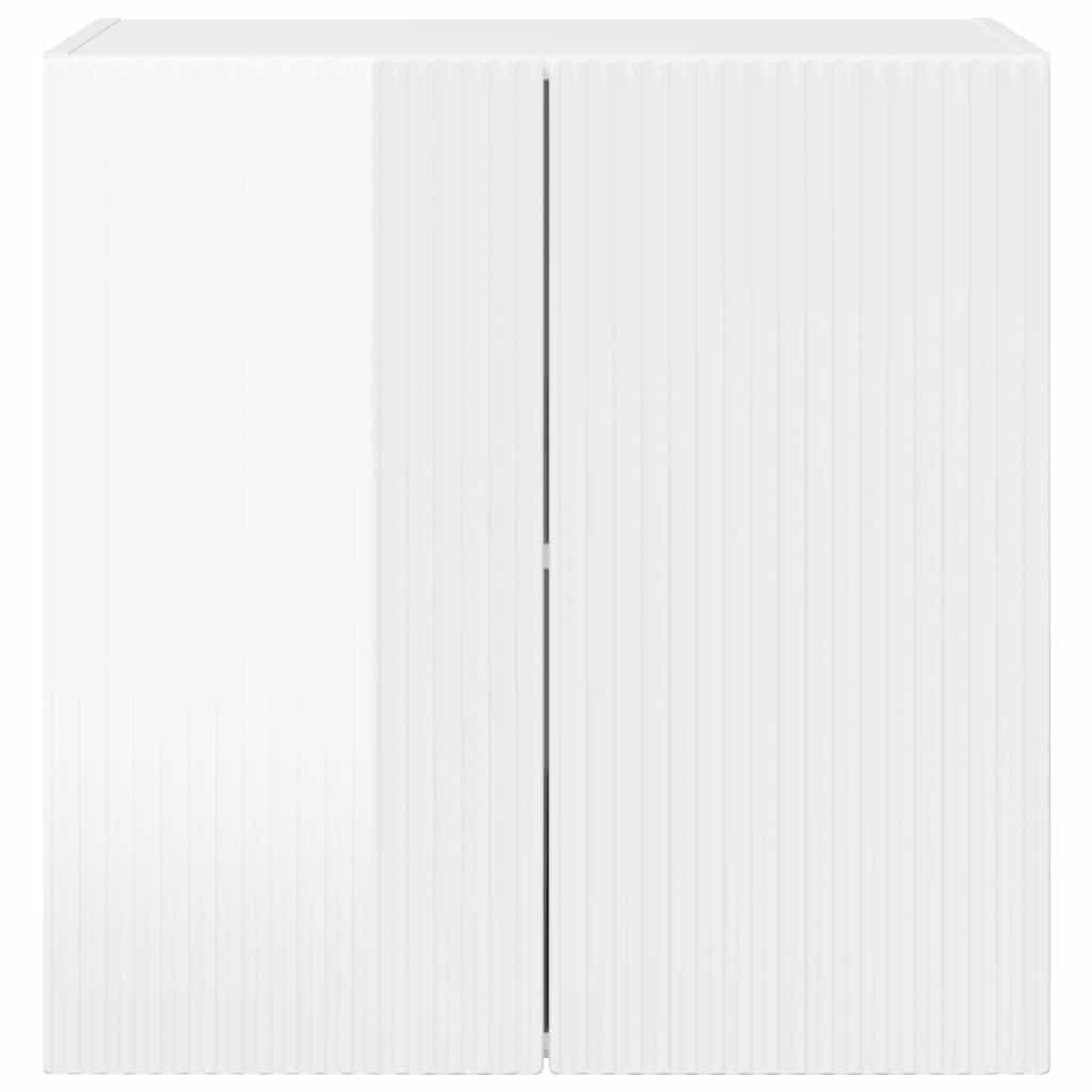 vidaXL TV-Wandschrank Hochglanz Weiß 59,5 x 31 x 60 cm Holzwerkstoff