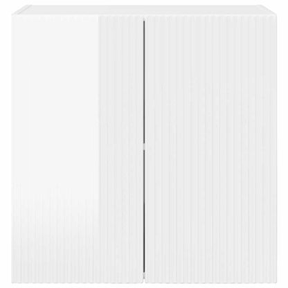 vidaXL TV-Wandschrank Hochglanz Weiß 59,5 x 31 x 60 cm Holzwerkstoff