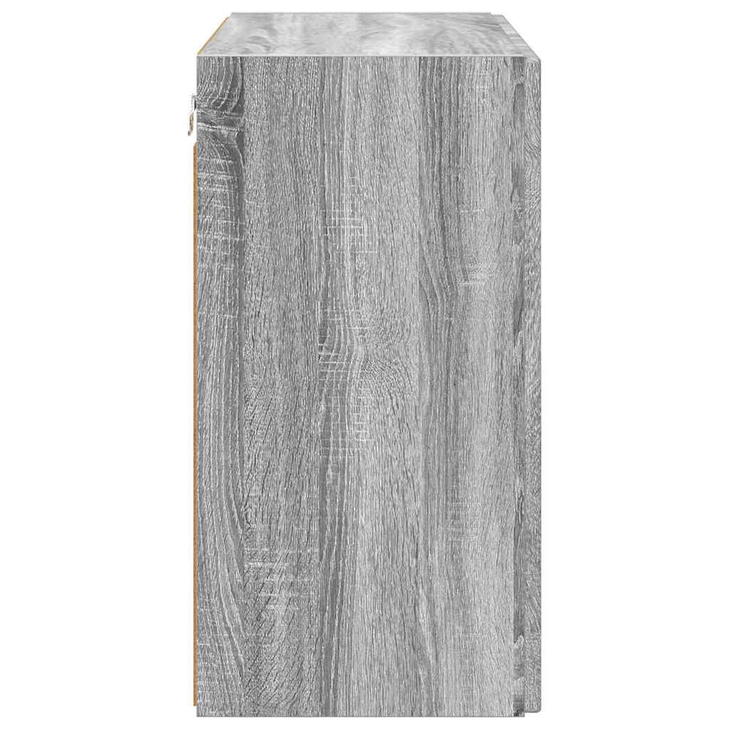 vidaXL TV-Wandschrank Graues Sonoma 59,5 x 31 x 60 cm Holzwerkstoff