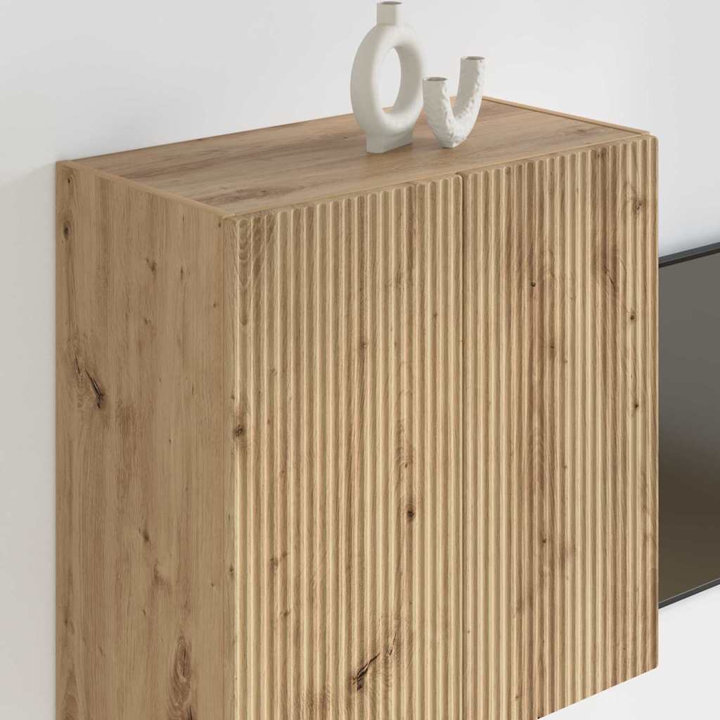 vidaXL TV-Wandschrank Artisan-Eiche 59,5 x 31 x 60 cm Holzwerkstoff