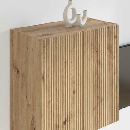vidaXL TV-Wandschrank Artisan-Eiche 59,5 x 31 x 60 cm Holzwerkstoff