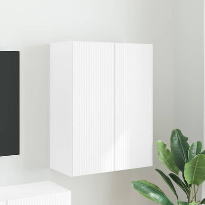 vidaXL TV-Wandschrank Weiß 59,5 x 31 x 80 cm Holzwerkstoff