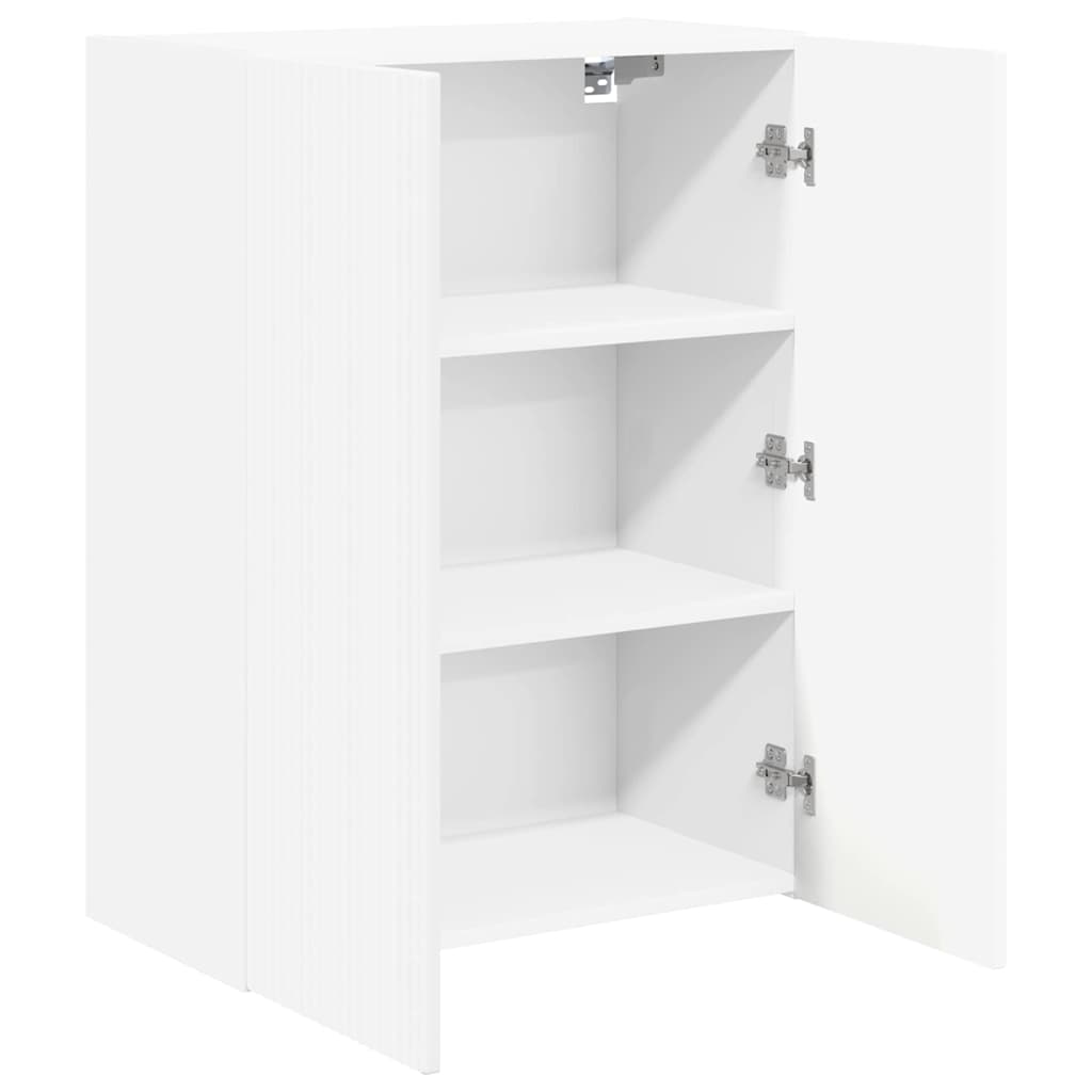 vidaXL TV-Wandschrank Weiß 59,5 x 31 x 80 cm Holzwerkstoff