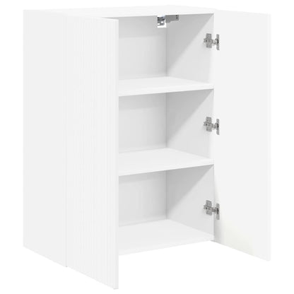 vidaXL TV-Wandschrank Weiß 59,5 x 31 x 80 cm Holzwerkstoff