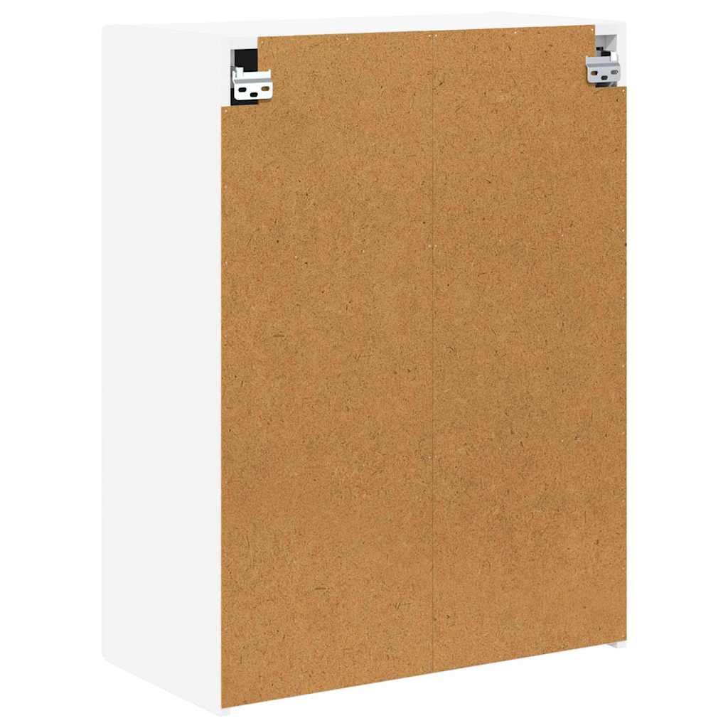 vidaXL TV-Wandschrank Weiß 59,5 x 31 x 80 cm Holzwerkstoff