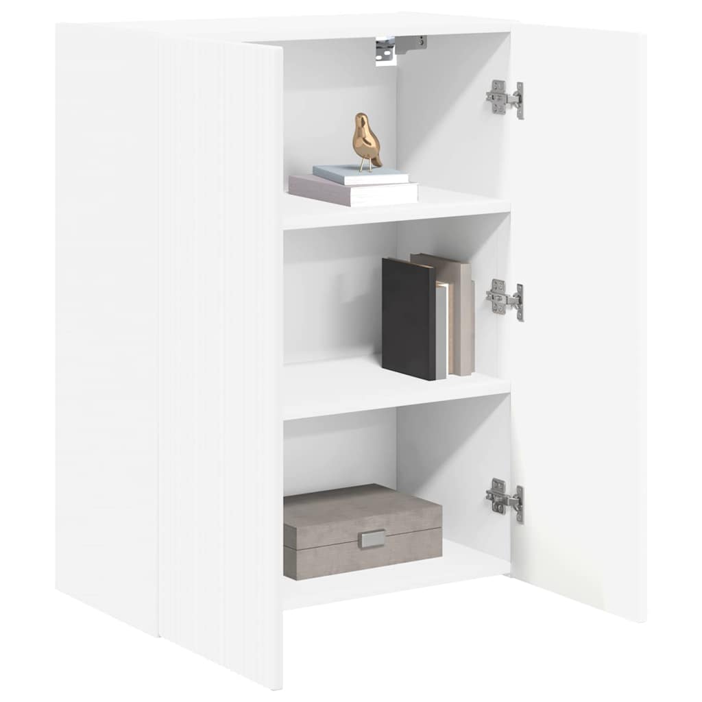 vidaXL TV-Wandschrank Weiß 59,5 x 31 x 80 cm Holzwerkstoff
