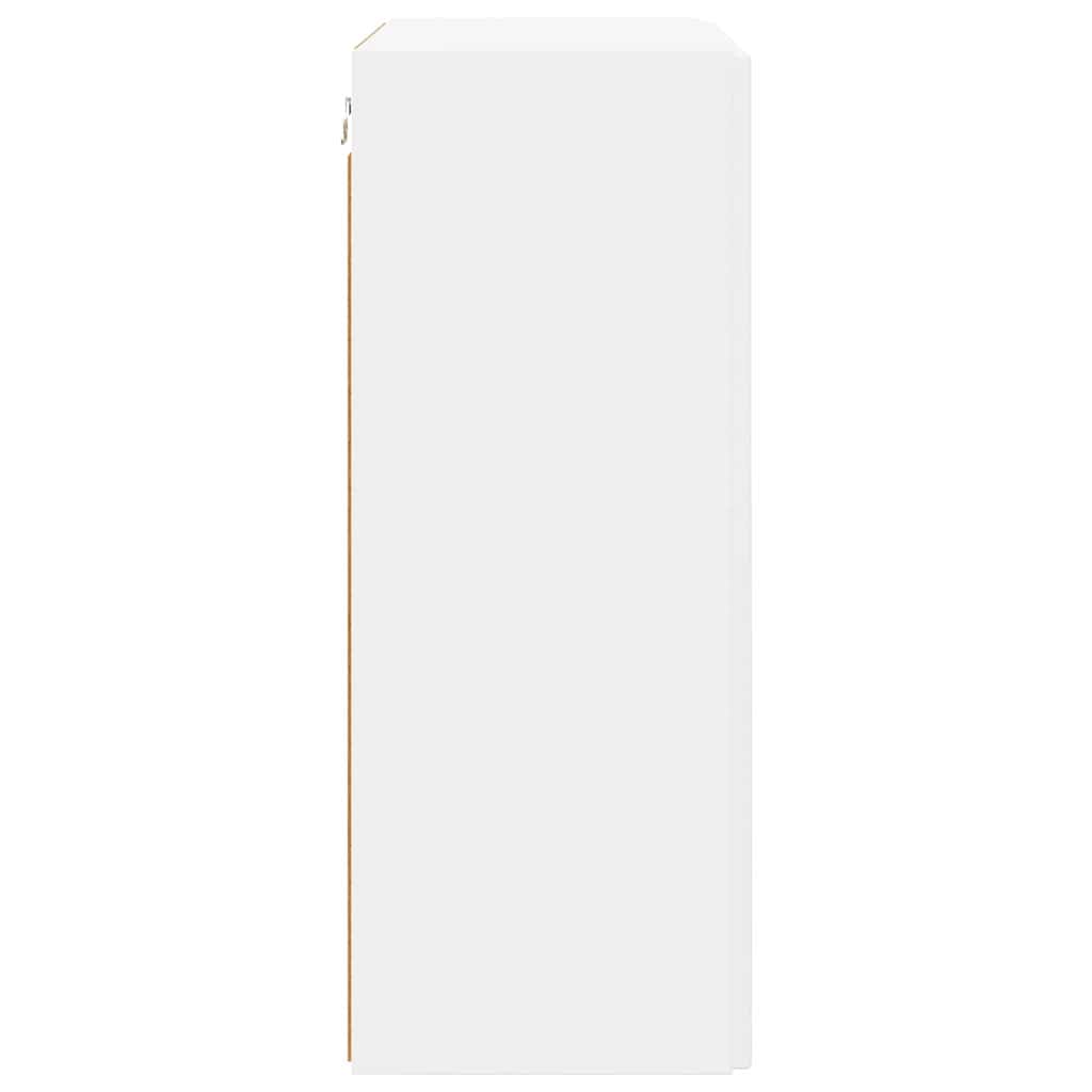 vidaXL TV-Wandschrank Weiß 59,5 x 31 x 80 cm Holzwerkstoff