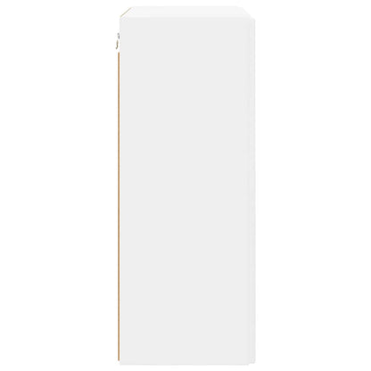 vidaXL TV-Wandschrank Weiß 59,5 x 31 x 80 cm Holzwerkstoff