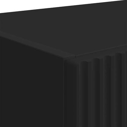 vidaXL TV-Wandschrank Schwarz 59,5 x 31 x 80 cm Holzwerkstoff