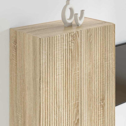 vidaXL TV-Wandschrank Sonoma-Eiche 59,5 x 31 x 80 cm Holzwerkstoff