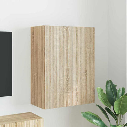 vidaXL TV-Wandschrank Sonoma-Eiche 59,5 x 31 x 80 cm Holzwerkstoff